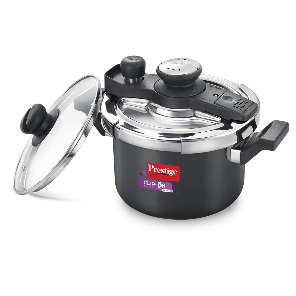 Popular 16 ltr Money Saver pressure cooker with comfortable handles Prestige Xclusive